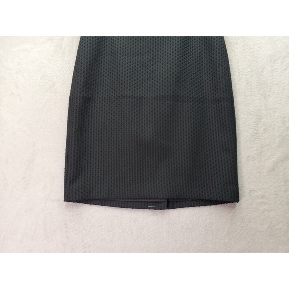 Ann Taylor A Line Skirt Women Size 6 Black Swiss Dot Polyester Lined Back Zipper - Picture 3 of 8